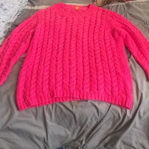 Neon pink sweater